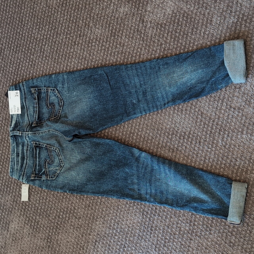 NWT Silver Jeans Girlfriend Mid-rise Size 26 - Picture 3 of 10
